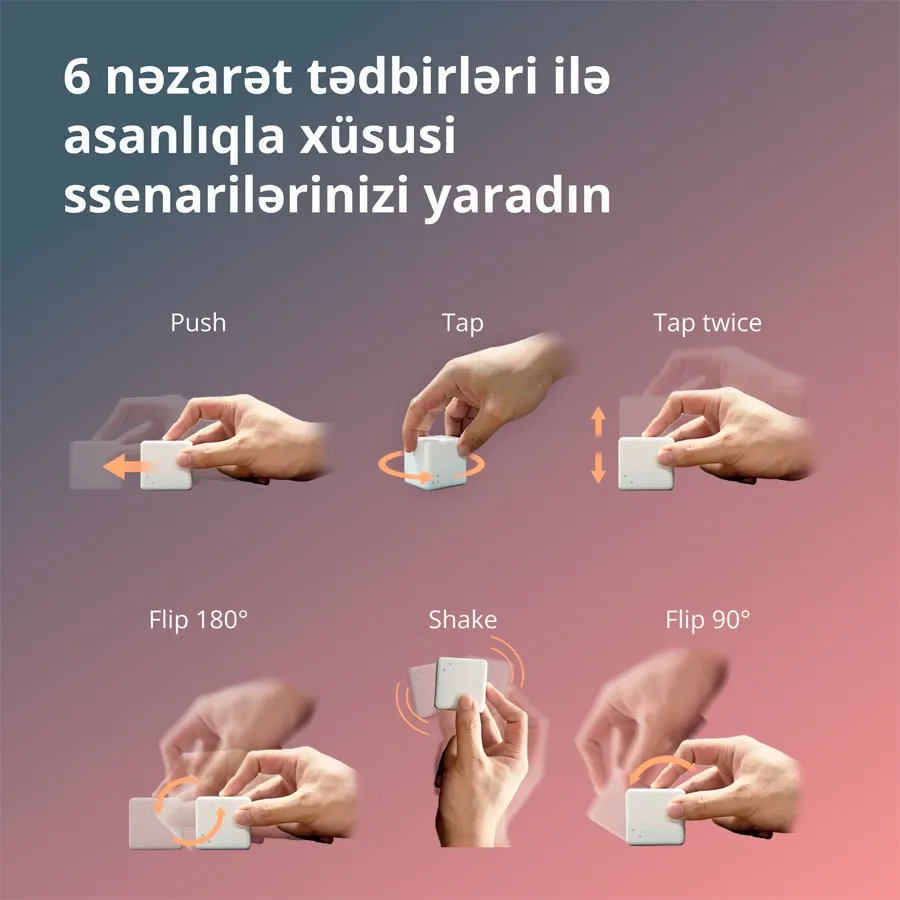 photo 6 - Smart uzaqdan idarəetmə AQARA Cube Controller, Ağ