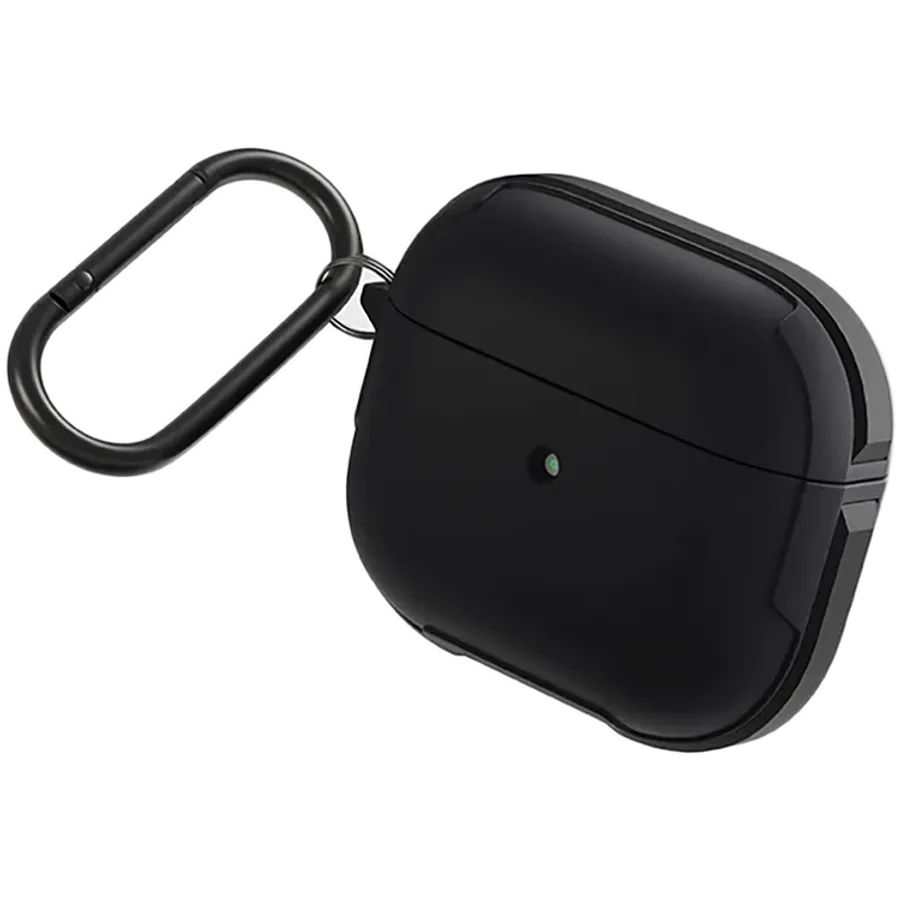 photo - UNIQ Қаптар Valencia  Қара for AirPods (Gen3)