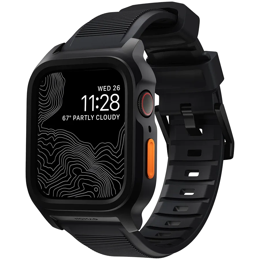 photo - Curea NOMAD pentru Apple Watch 42/44 mm, Black