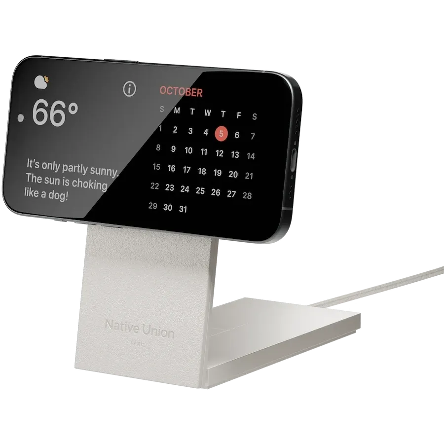 photo 4 - NATIVE UNION Wireless Charger to USB Type C (2m), 15 W, Sandstone