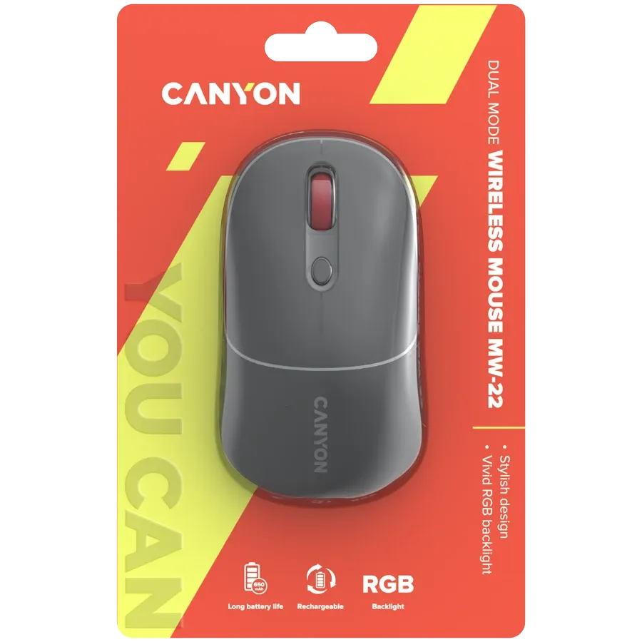 photo 6 - CANYON MW-22 Миша, Темно-сірий