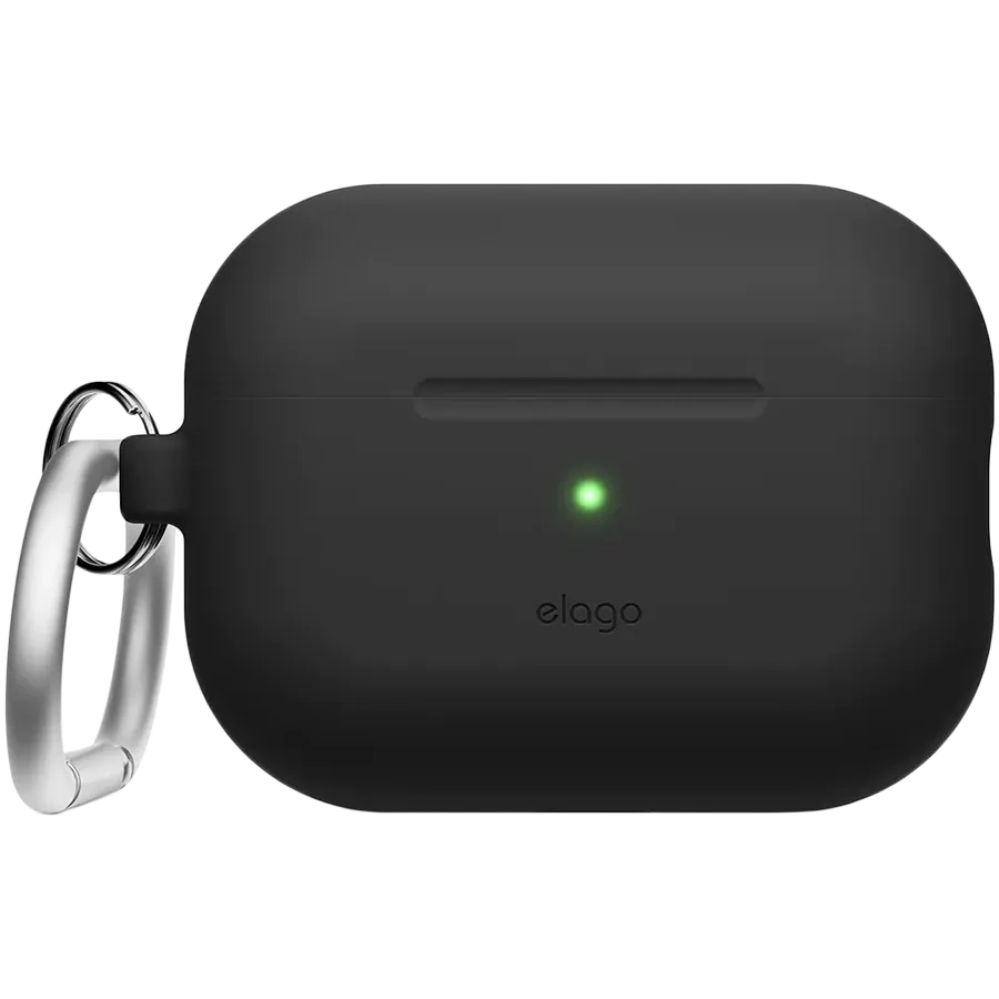 photo - Чохол ELAGO для AirPods Pro 2 Silicone Hang Case Black (EAPP2SC-ORHA-BK)