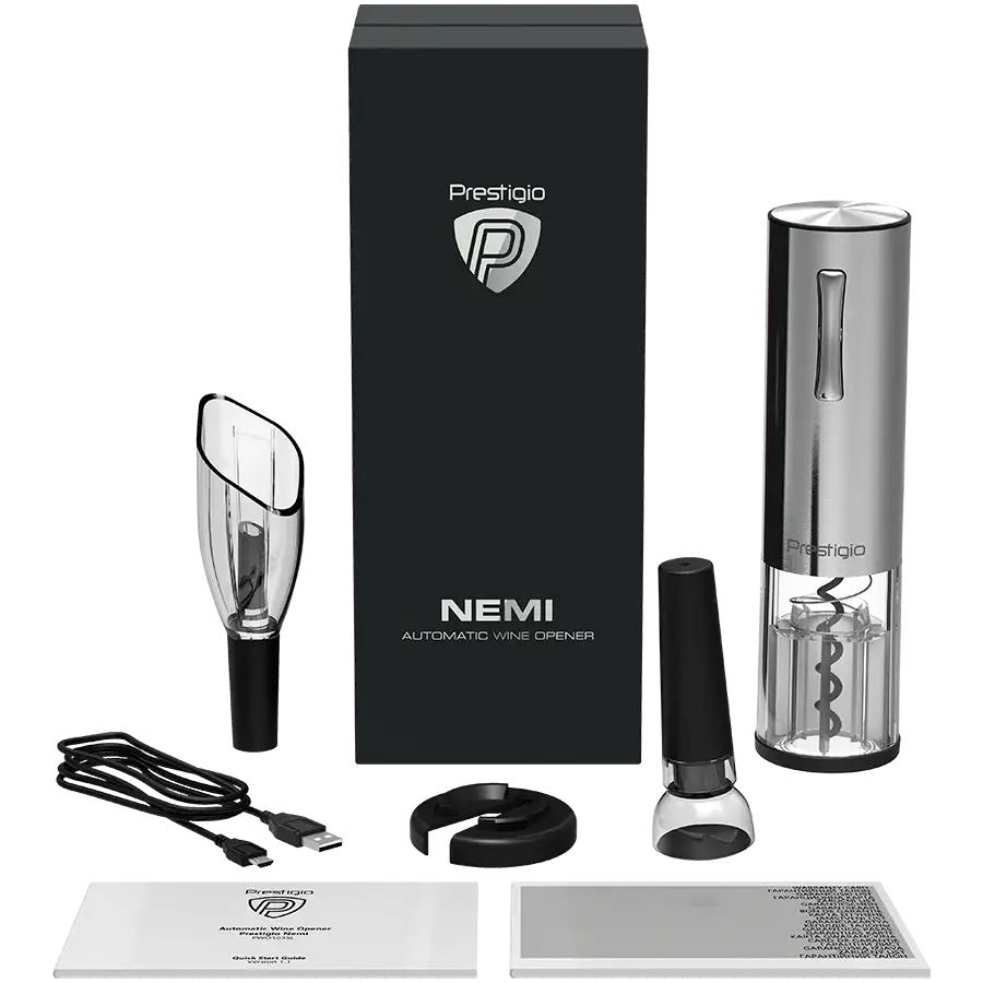 PRESTIGIO , Глянцеве сріблоSmart wine opener – photo 8