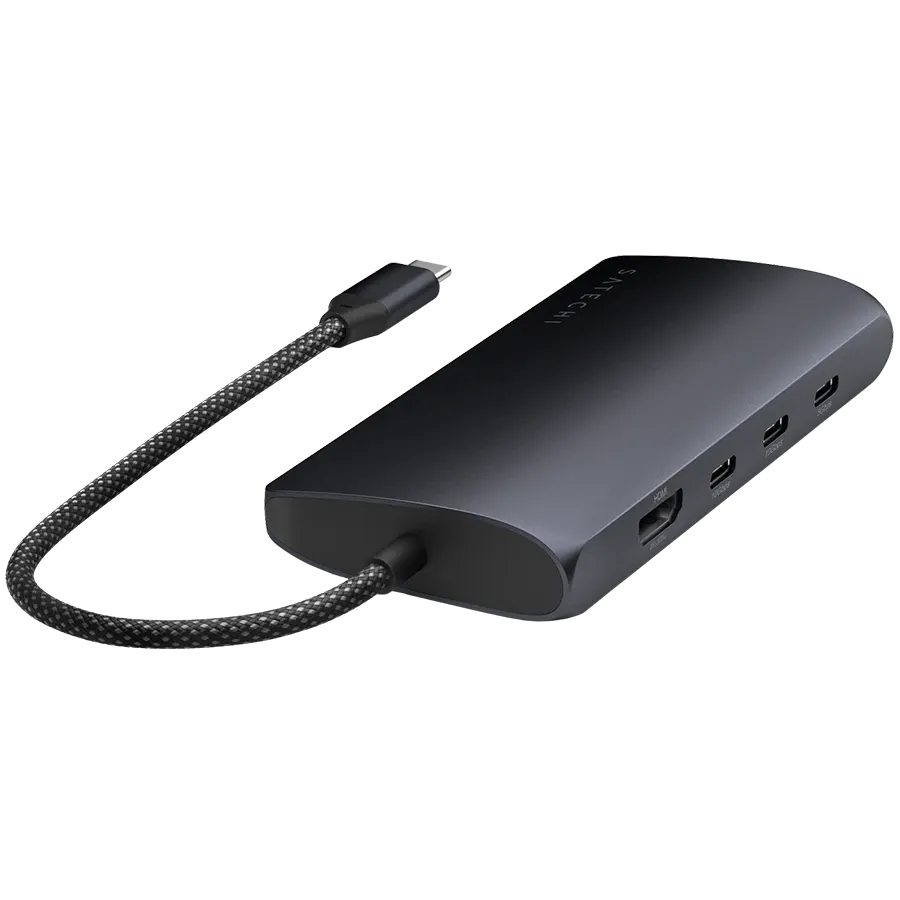 photo 2 - SATECHI USB-C Multiport Adapter 8K with Ethernet V3, Midnight