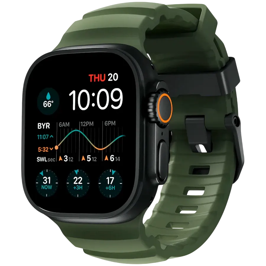 photo 1 - NOMAD Band for Apple Watch 42/44/45/46/49 mm, Forest/Black