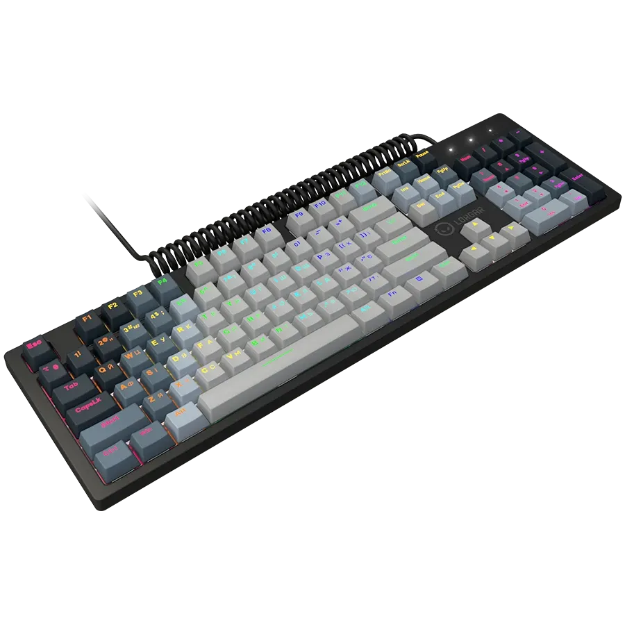 photo 2 - Клавиатура LORGAR Azar 514 RGB, Black (LRG-GK514B-UA)