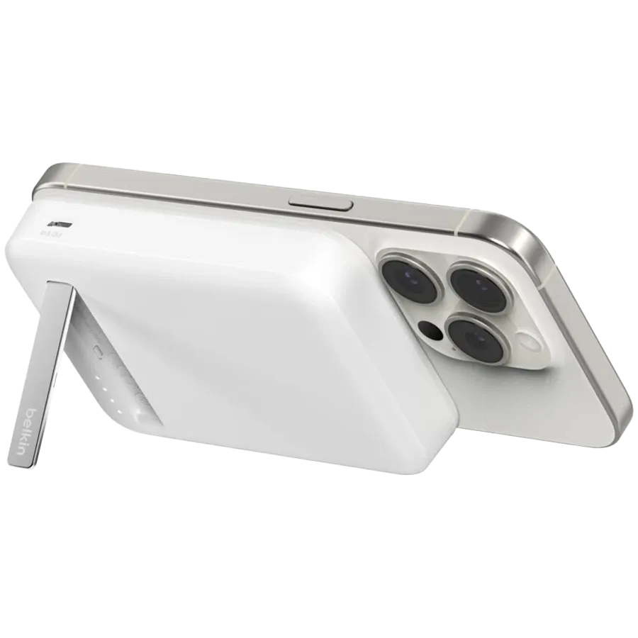 photo 2 - Портативний акумулятор Belkin 8000mAh MagSafe Wireless Qi2 White (BPD007BTWH)