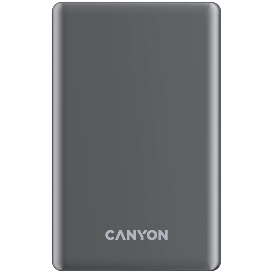 photo 1 - Портативное зарядное устройство CANYON OnPower 505, 5000 мА·ч, Тёмно-серый