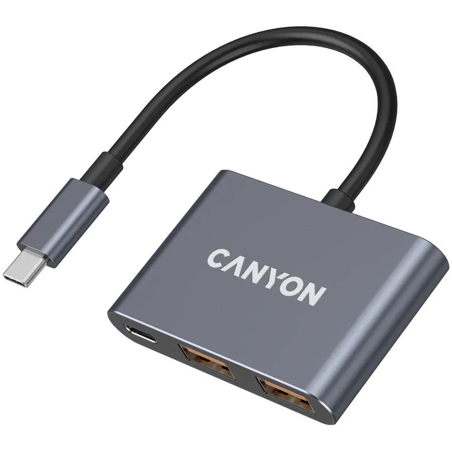 photo 1 - CANYON  DS-3  USB Хаб  Тёмно-серый