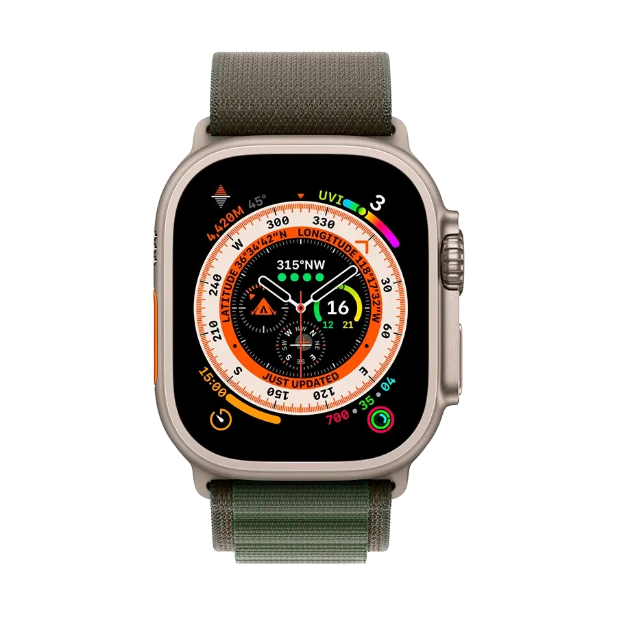 photo 3 - Apple Alpine Loop - Medium Ремешок для Apple Watch 44/45/49 mm, Размер M, Зеленый