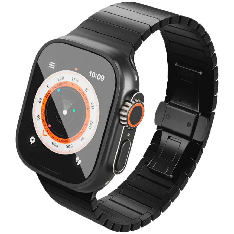 photo 1 - VLP Titanium Band Бау үшін Apple Watch 42/44/45/49 mm, Қара