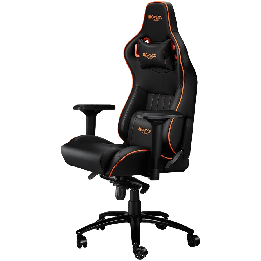 photo 2 - Игровое кресло CANYON Corax GС-5, Чёрный/Оранжевый