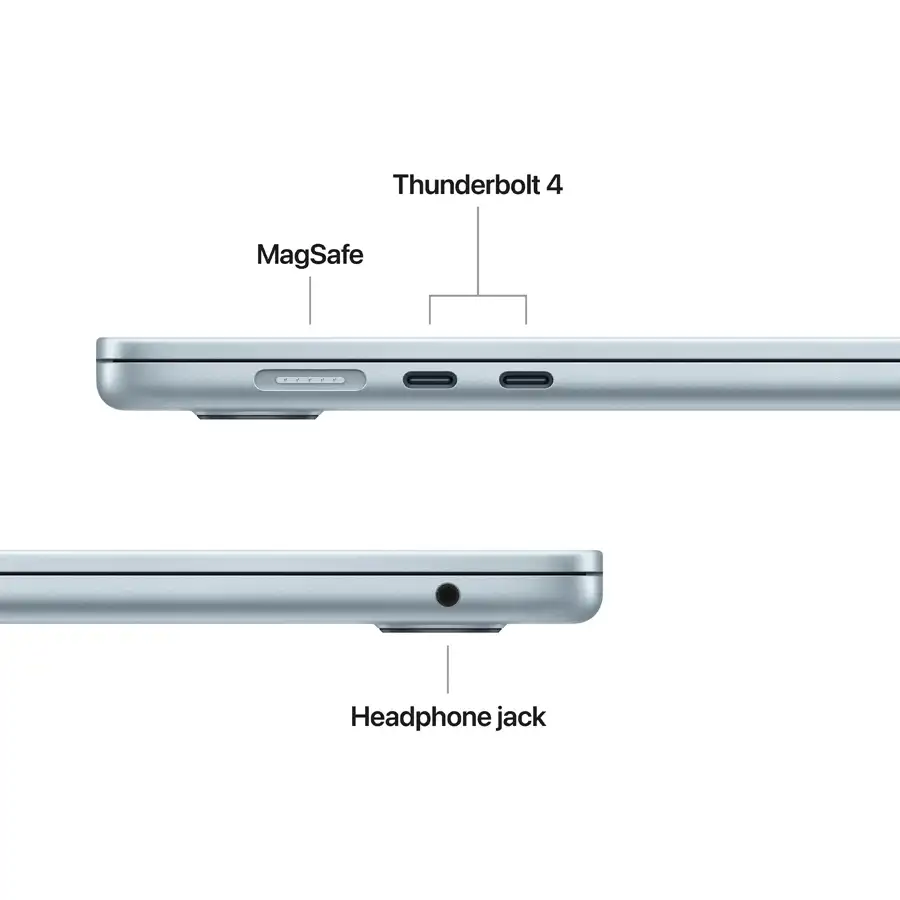 MacBook Air 15.3" M5 (10C CPU/10C GPU), 32 ГБ, 1 ТБ, Небесно-голубой – photo 6