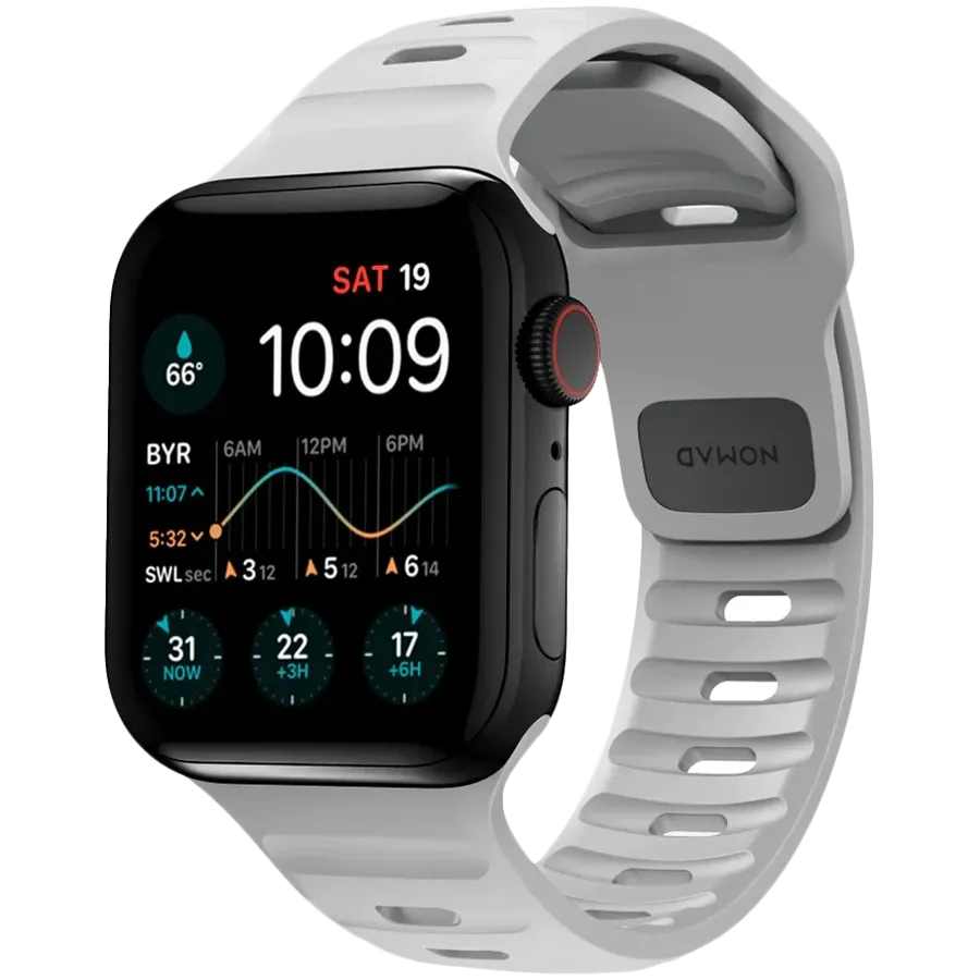 Band NOMAD SPORT STRAP for Apple Watch, 42/44/45 mm, Lunar Gray – photo 3