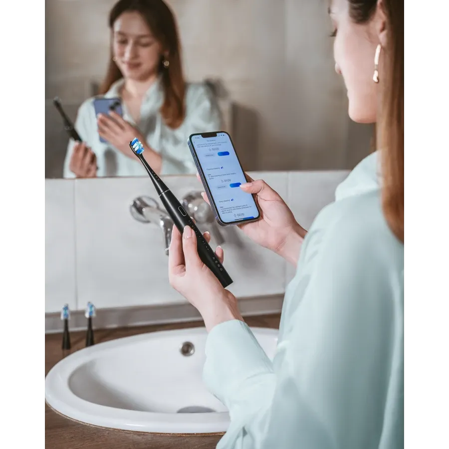 photo 2 - Зубна щітка AENO DB2S, Sonic Smart Bluetooth, Білий