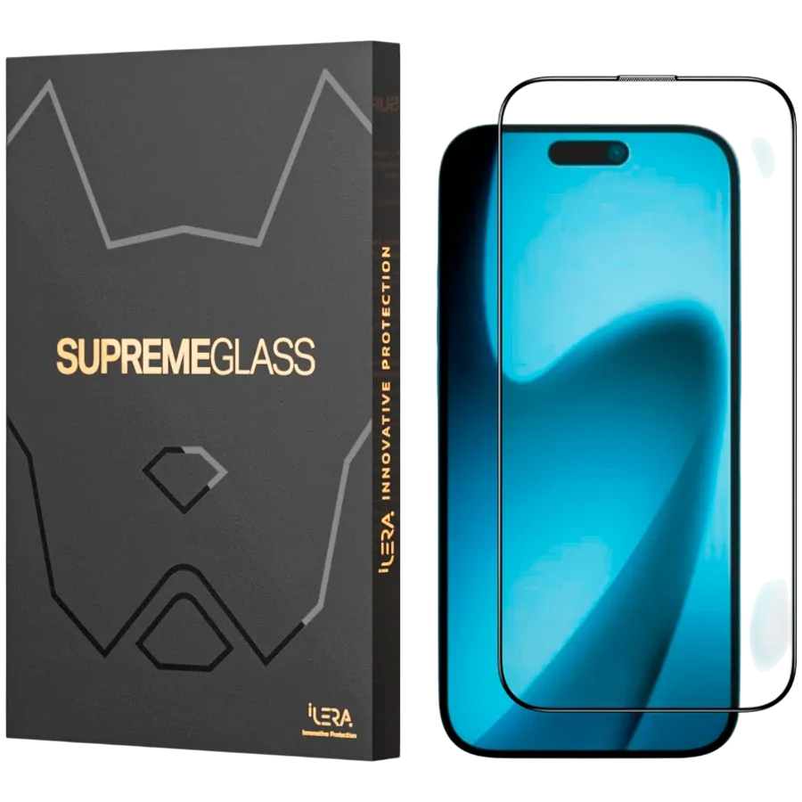 photo 1 - Захисне скло iLera DeLuxe Original Glass для iPhone 17 Pro Max (ILFCDL17PRMX)