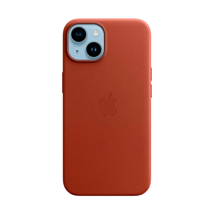 photo 1 - Apple Чехол Leather Case с MagSafe Umber для iPhone 14