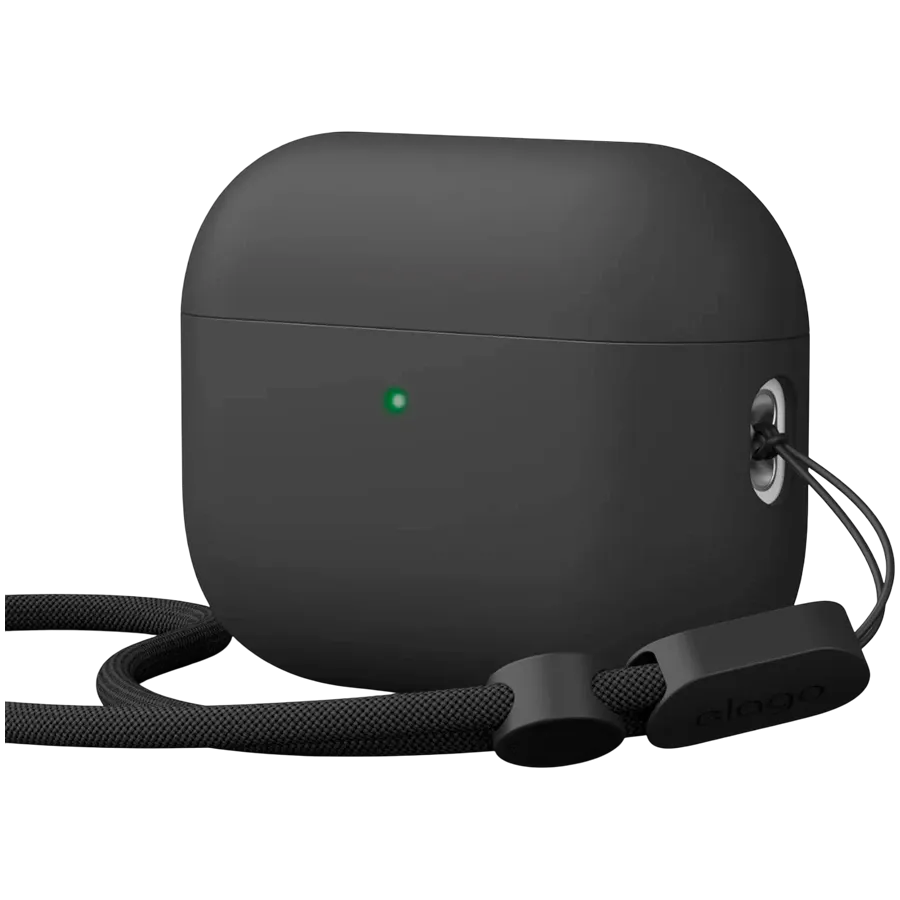 photo - ELAGO Чехол Liquid Hybrid Strap  Чёрный для AirPods Pro (Gen3)