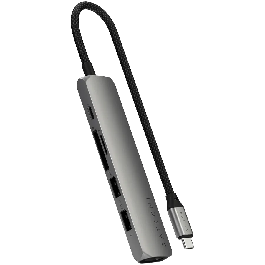 photo 1 - SATECHI  Slim 6 Multiport  Многопортовый адаптер  Space Gray