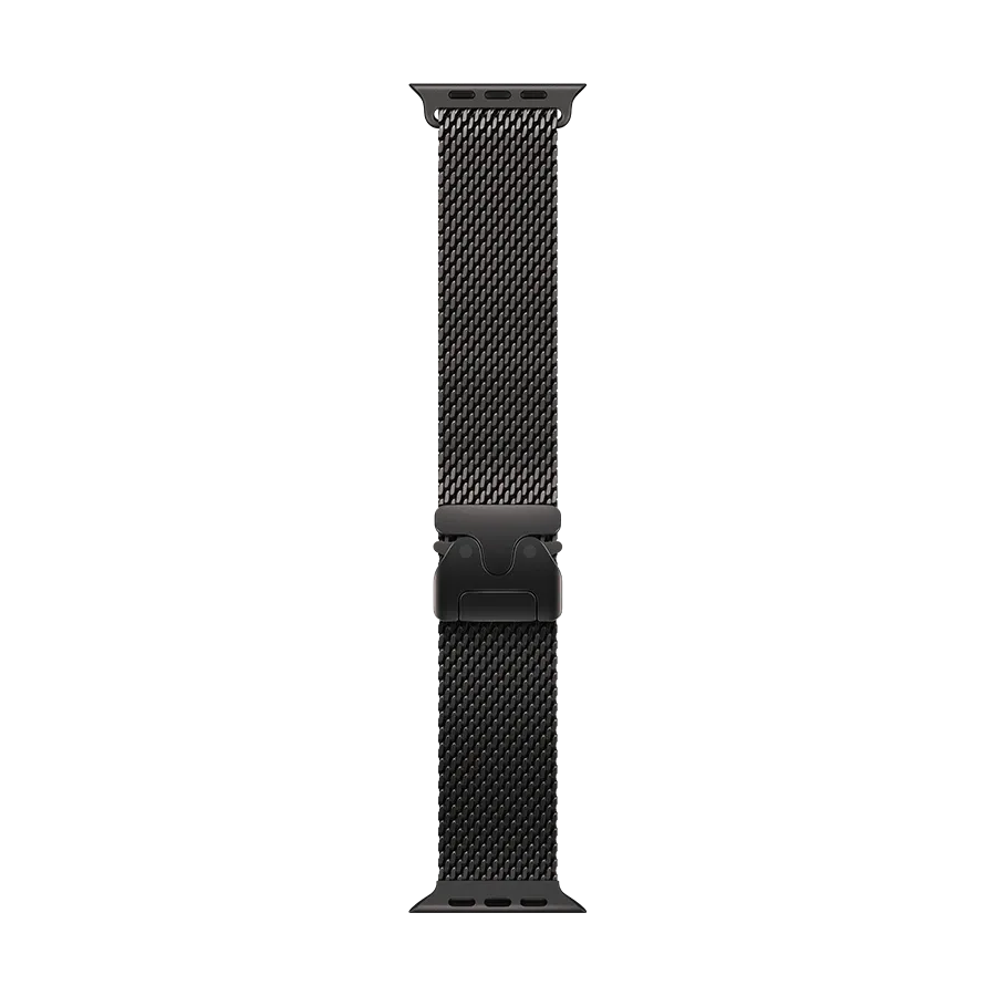 photo 1 - Apple 49mm Milanese Loop Band for Apple Watch 44/45/46/49 mm, Size S, Black