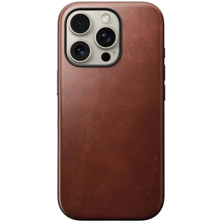 photo 1 - NOMAD Case Modern Horween with MagSafe Olde Dublin for iPhone 16 Pro