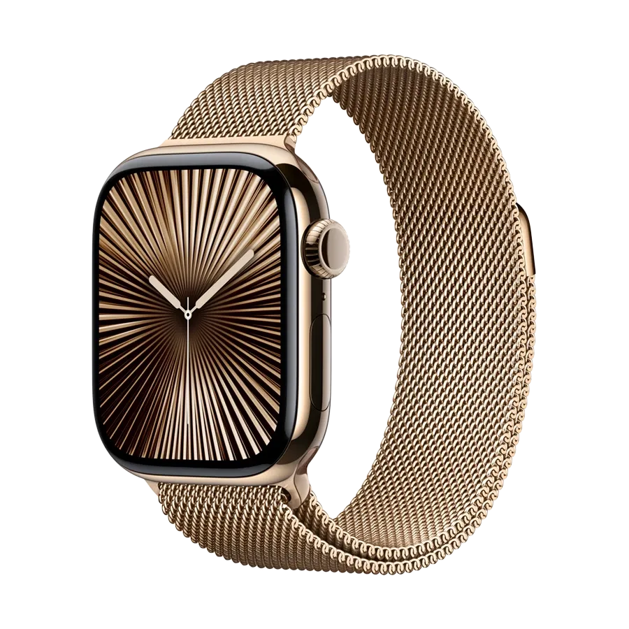 photo 2 - Apple Milanese Loop Band for Apple Watch 42 mm, Gold