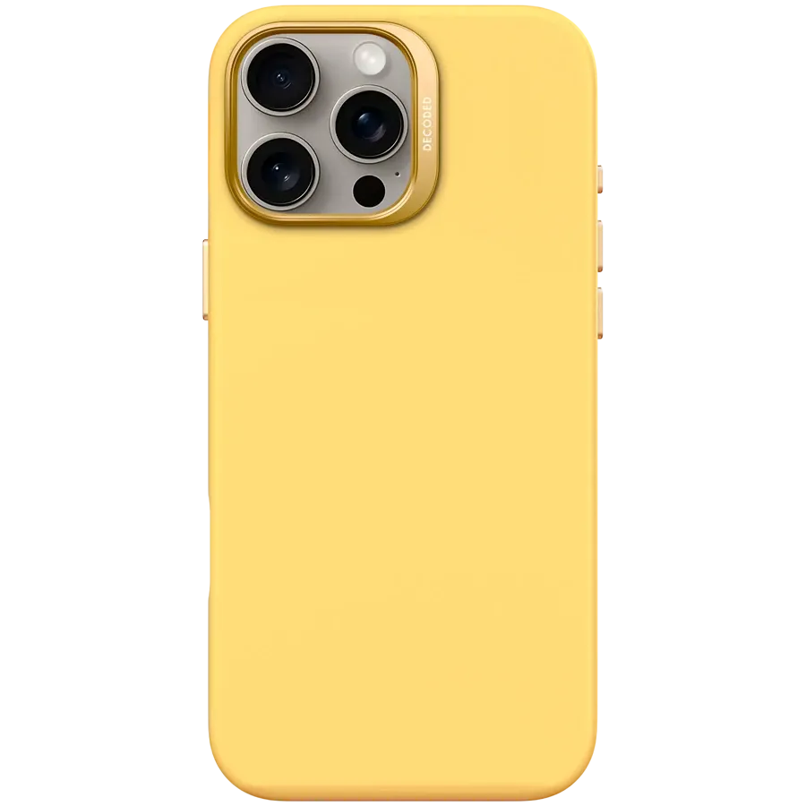 photo 1 - DECODED Case Silicone Case with MagSafe Popcorn Yellow for iPhone 16 Pro Max