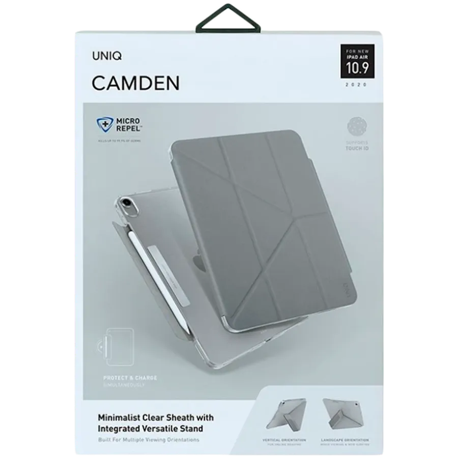 photo 4 - UNIQ Folio Case Camden Gray for iPad Air (4th generation)