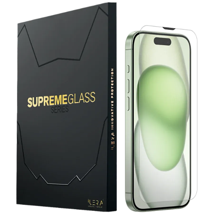 photo - Safety glass ILera for iPhone 15 Plus