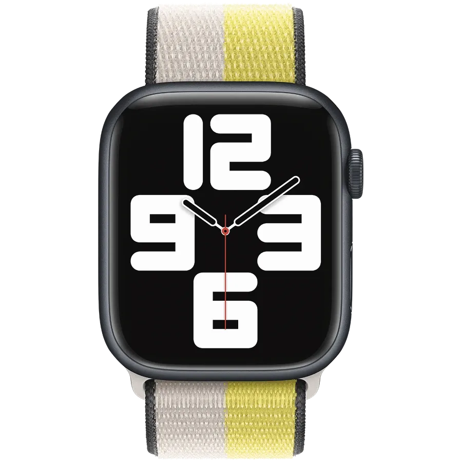 photo 3 - Apple 45mm Sport Loop - Regular Band for Apple Watch 42/44/45 mm, Oat Milk/Lemon Zest