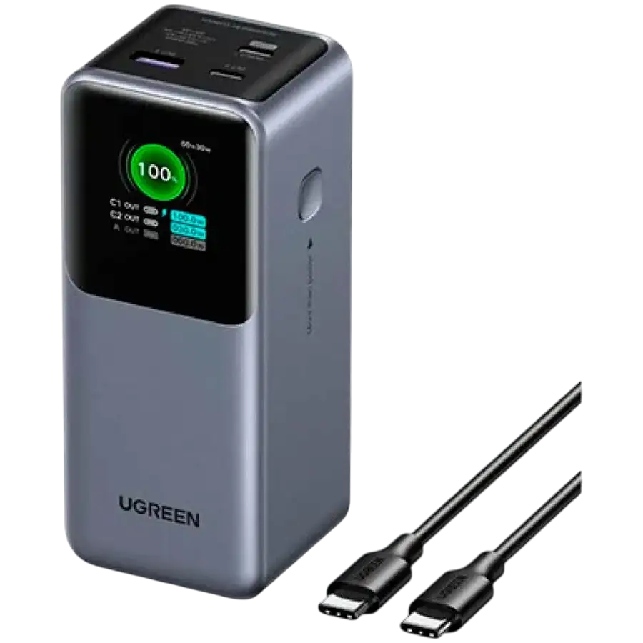 Портативное зарядное устройство UGREEN, 20000 мА·ч, Серый – photo