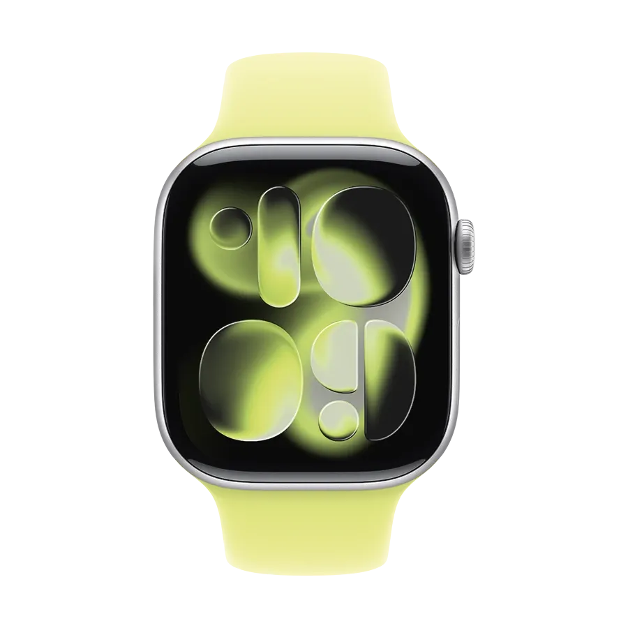 photo 3 - Apple 46mm Sport Band - S/M & M/L Band for Apple Watch 44/45/46/49 mm, Size M/L, Neon Yellow
