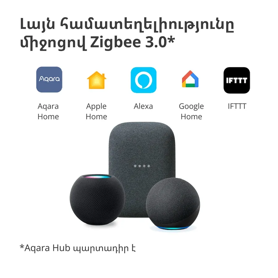 photo 8 - Smart Remote Control AQARA WS-EUK03 Smart Wall Switch H1 (Smart wall switch H1 (with neutral, single rocker)) for Sockets