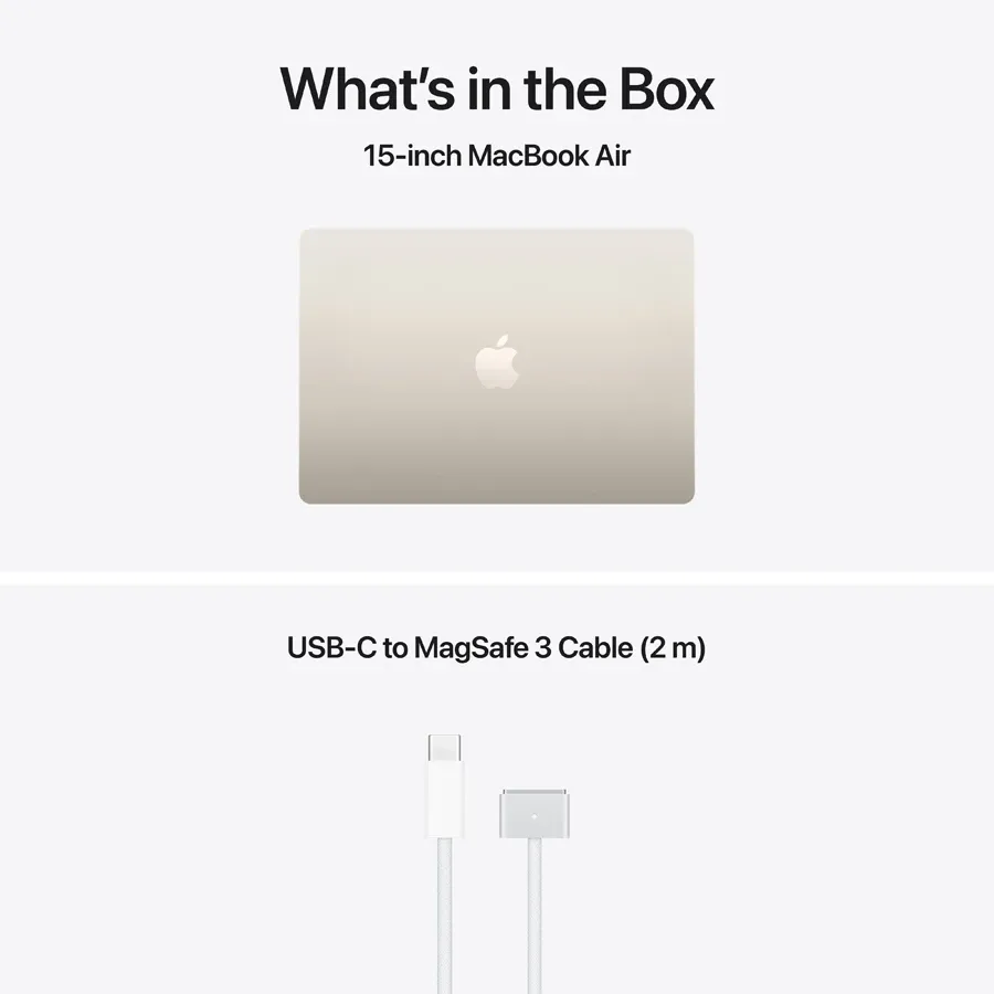 MacBook Air 15.3" M5 (10C CPU/10C GPU), 24 ГБ, 1 ТБ, Starlight – photo 9