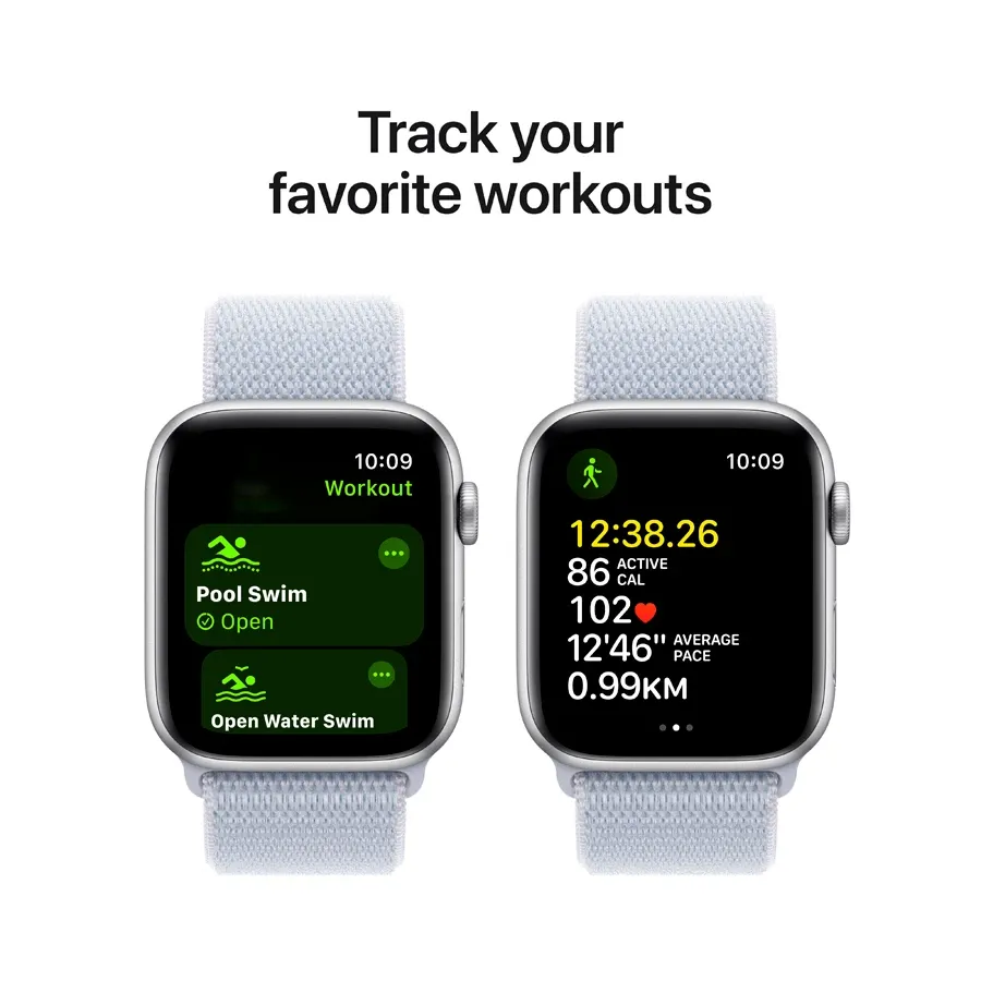 photo 6 - Apple Watch SE GPS Gen.2 (2024), 44mm, Sport Loop "Blue Cloud", Silver