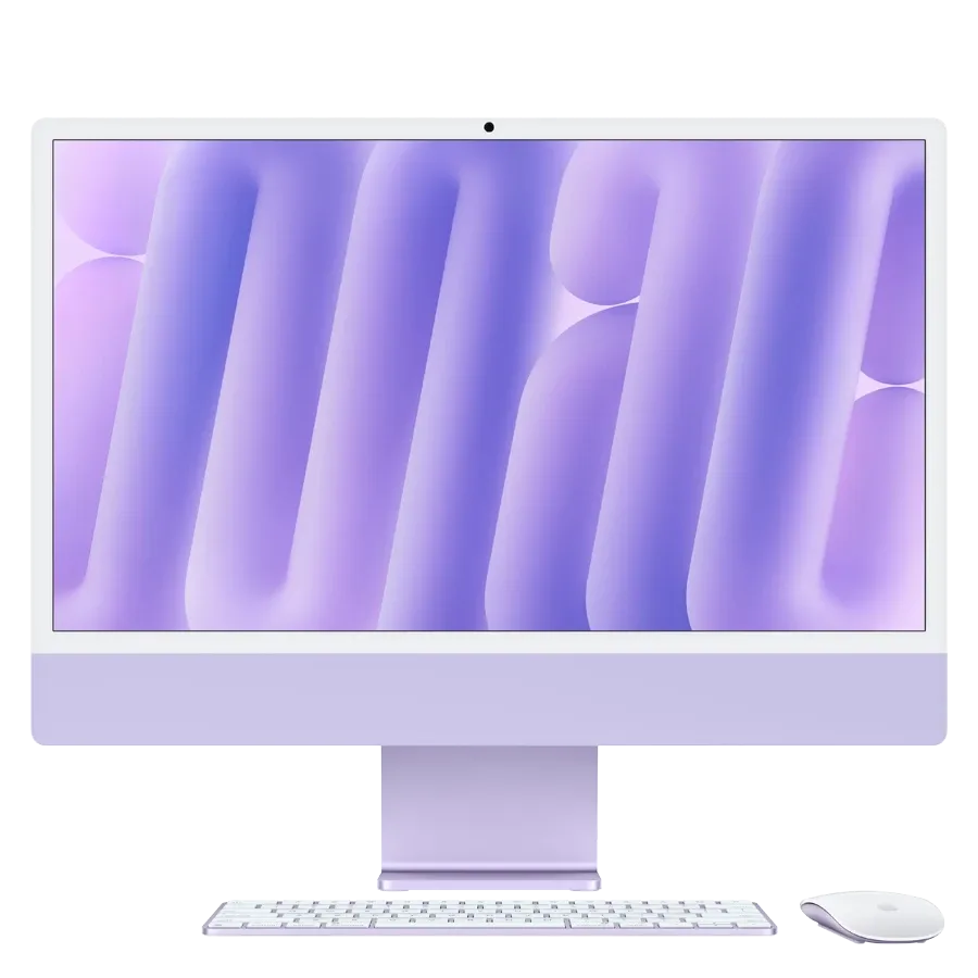 photo 1 - iMac 24" M4, 8C CPU 8C GPU, 16GB 256GB SSD, Purple