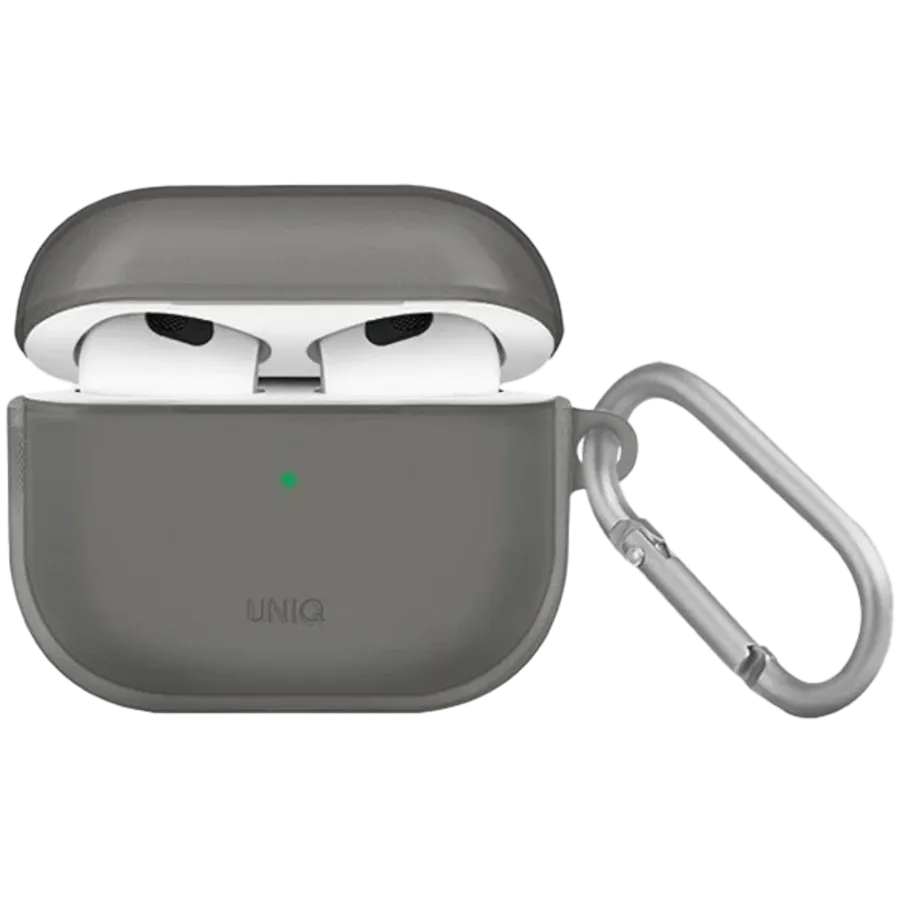 photo - UNIQ Чехол Glase  Серый туман для AirPods (Gen. 3)