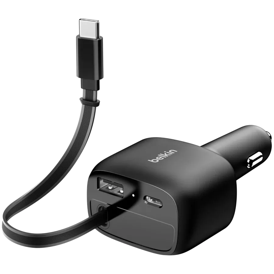 photo 5 - Car Adapter BELKIN 2*USB/USB-C, 75 vatt