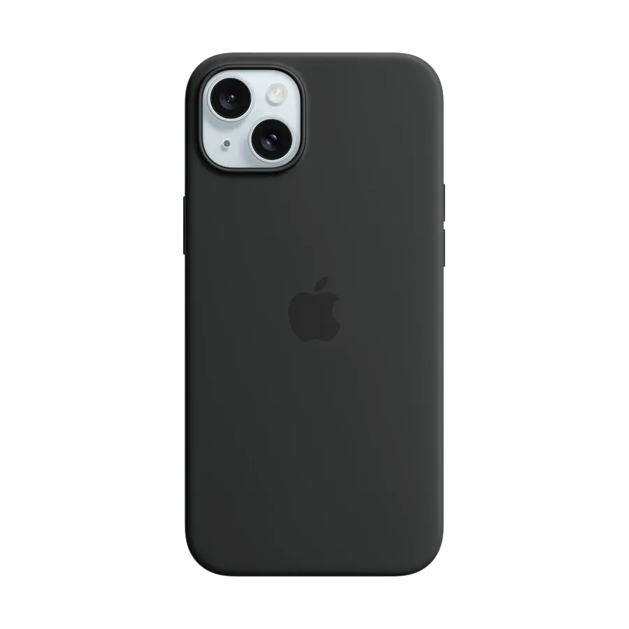 photo - Apple силиконовый чехол с MagSafe Чёрный для iPhone 15 Plus