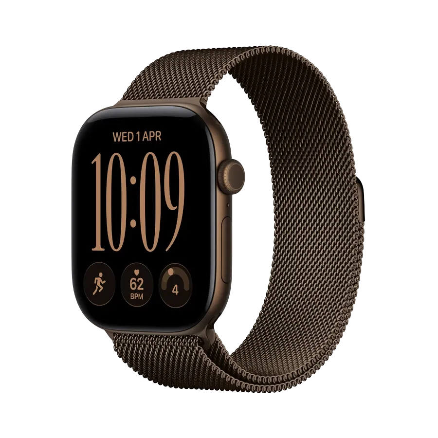 Apple Watch Series 12 GPS + Cellular,  Міланський сітчастий браслет, 42mm, Dark Bronze – photo 1