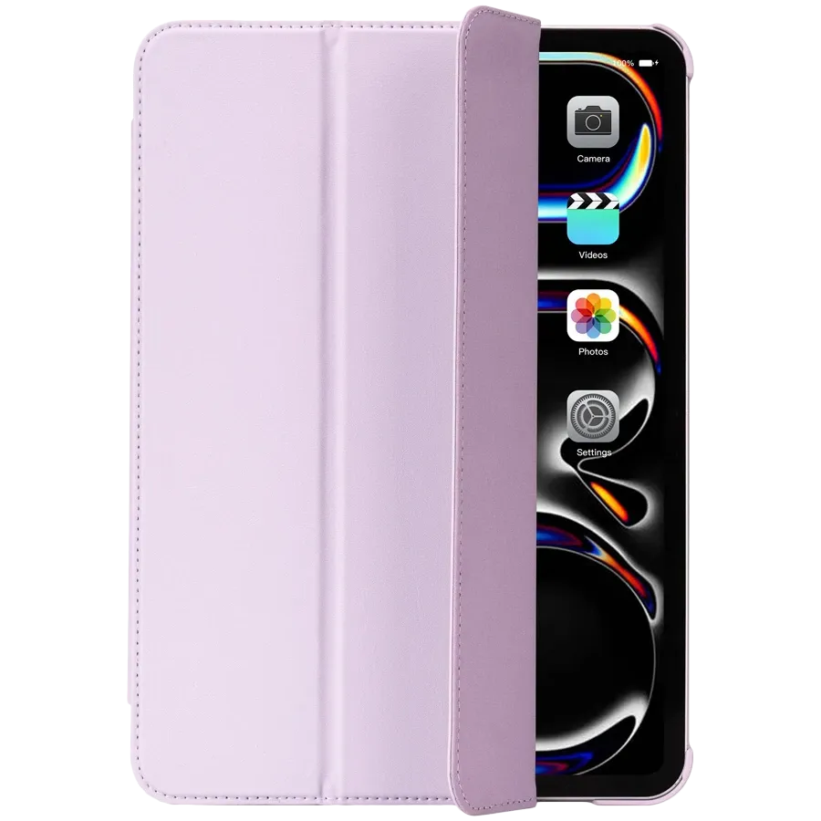 photo 2 - Чехол DECODED Smart Folio Slim из текстурированного силикона для iPad Pro 11 (M4/M5), Lavender