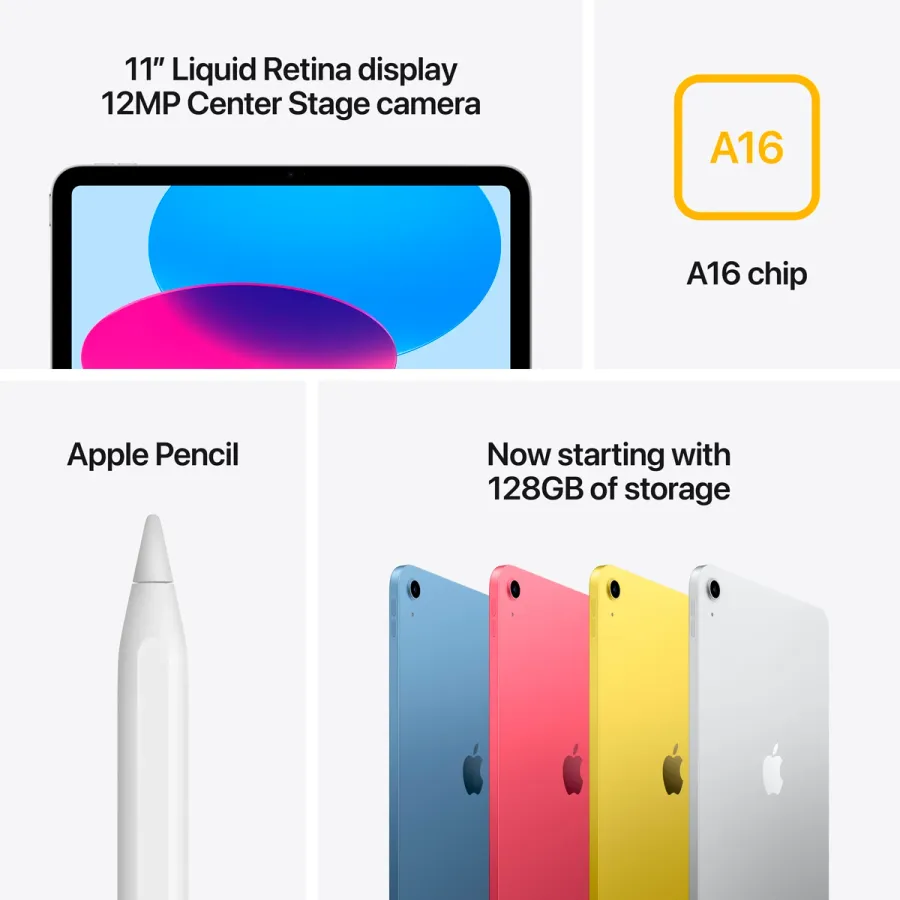 photo 7 - iPad A16, 128 GB Wi-Fi+5G 2025, Yellow
