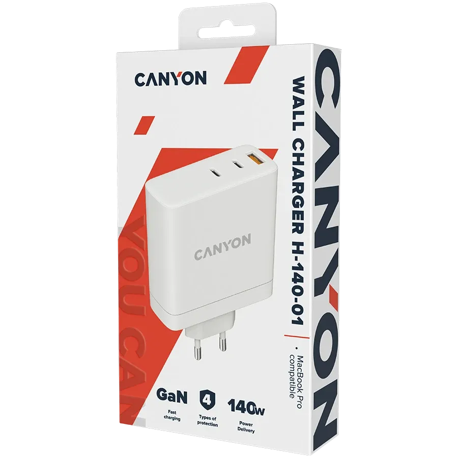 photo 4 - CANYON Power Adapter 3*USB/USB-C 2*USB Type C, USB 2.0 (type A)