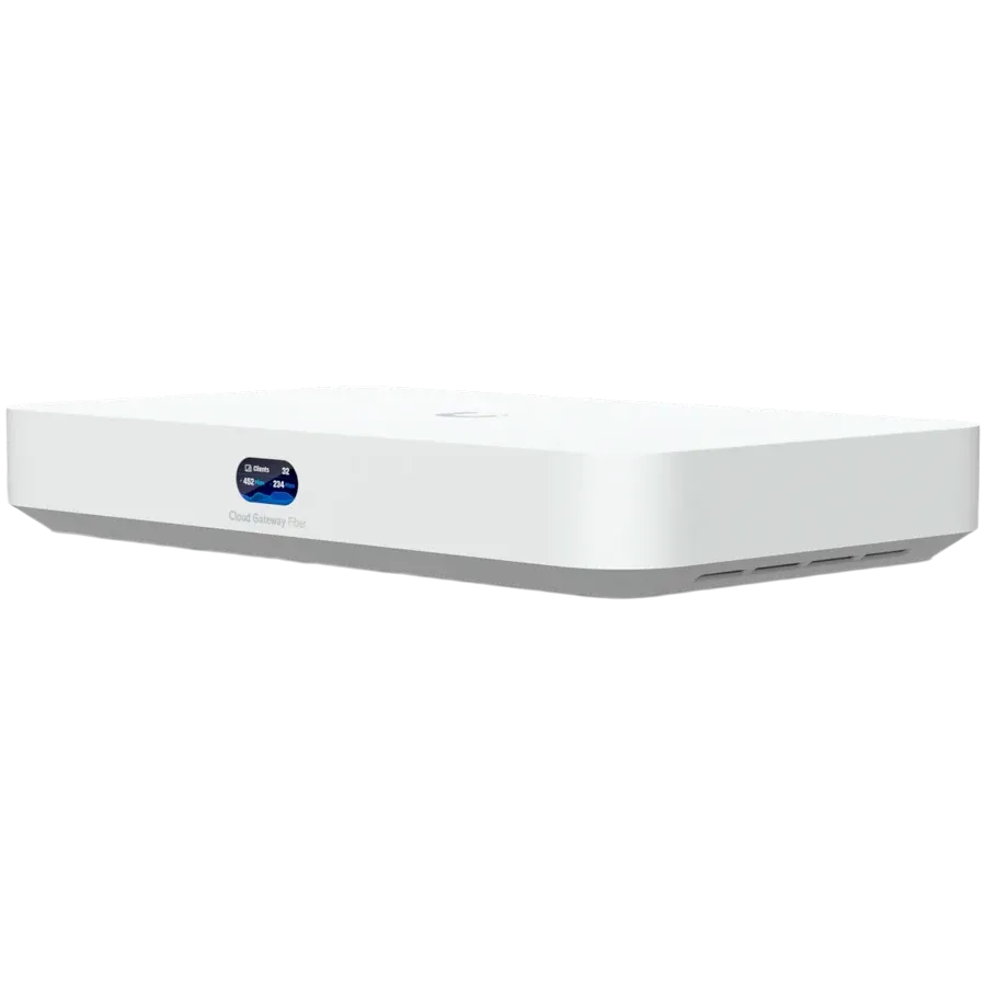 photo 1 - Интегрированный коммутатор Ubiquiti UniFi Cloud Gateway Fiber 10Gb, Белый