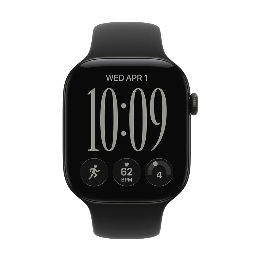 Apple 46mm Sport Band - S/M & M/L Ремінець for Apple Watch 44/45/46/49 mm, Size Розмір XL, Чорний – photo 3