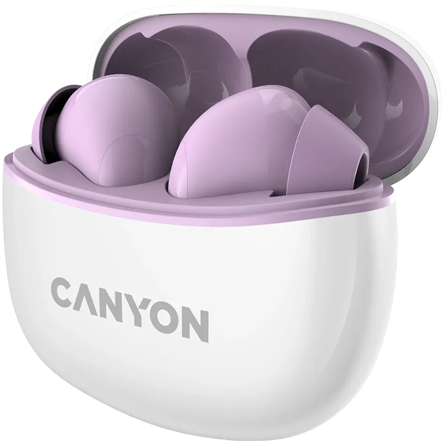 photo 3 - CANYON TWS-5 Беспроводные наушники, Фиолетовый