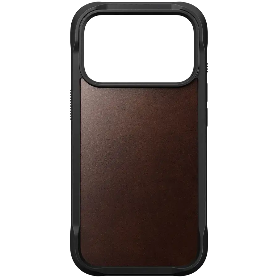 NOMAD Чохол Rugged Leather Horween with MagSafe Rustic Brown для iPhone 17 Pro – photo 2