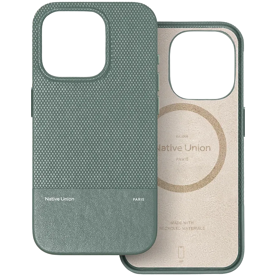 photo - Чехол NATIVE UNION (RE)CLASSIC с MagSafe для iPhone 16 Pro, Slate Green
