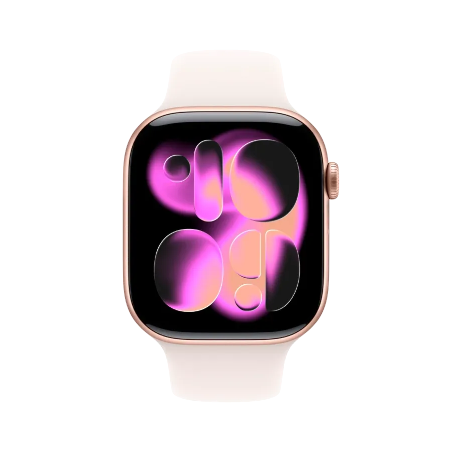 photo 2 - Apple Watch Series 11 GPS + Cellular,  Light Blush Sport Band, S/M, 46mm, Rose Gold Aluminium