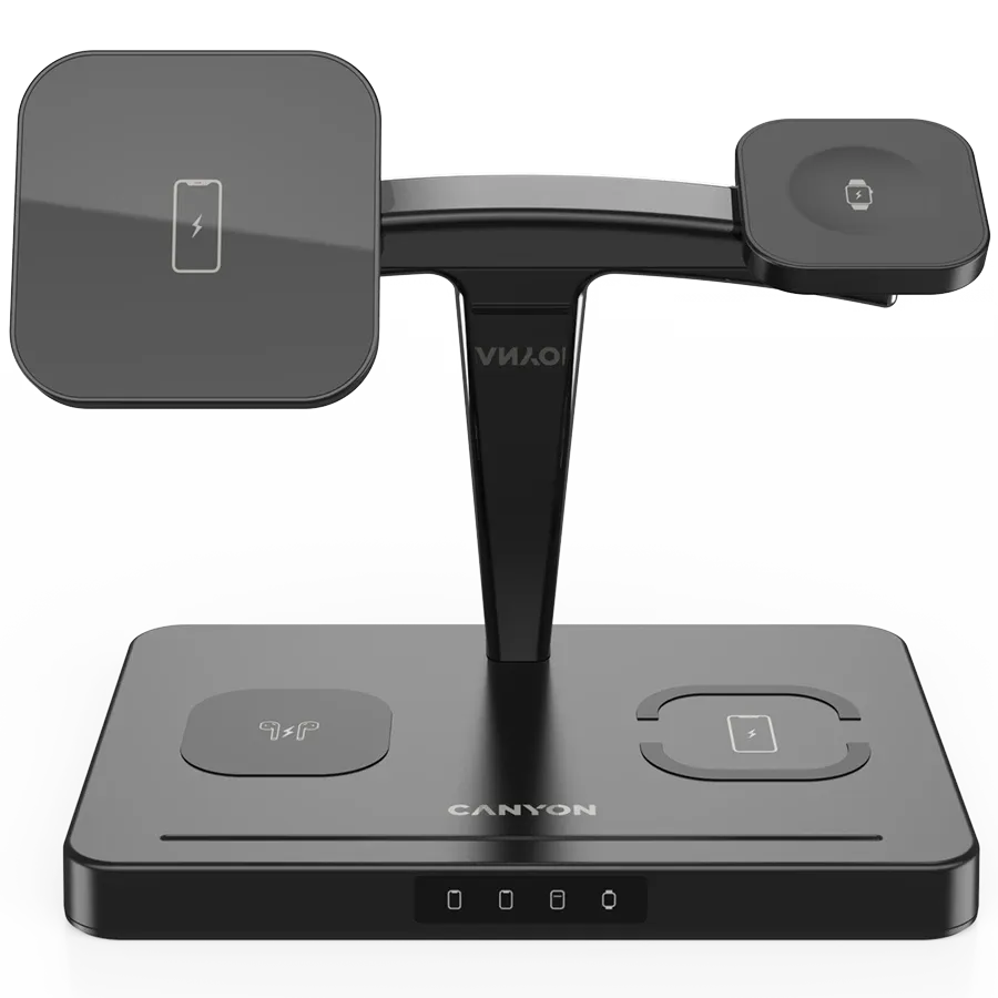 photo 2 - Wireless charger CANYON WS-404, 15 W, Black